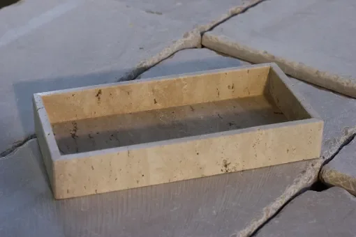 Rectangul Tray in Travertine product image