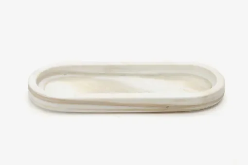 Oval Calacatta Gold marble tray product image