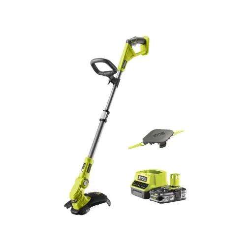 [NEVER USED] RYOBI 18V One+ Edger - 1 LithiumPlus 2.5Ah Battery - 1 Fast Charger - 1 Double Serrated Blade Head RLT183225FPK product image