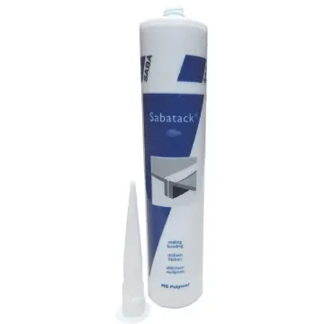 Black Porthole Sealant Sabatack 760 XL MS Polymer 290ml - Saba product image