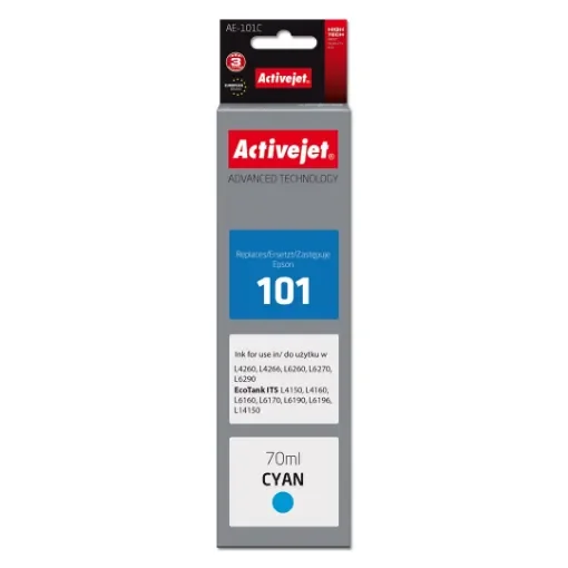 Activejet AE-101C Ink (Replacement for Epson 101; Supreme; 70 Ml; Cyan) - AE-101C product image