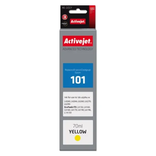 Activejet AE-101Y Ink (Replacement for Epson 101; Supreme; 70 Ml; Yellow) - AE-101Y product image