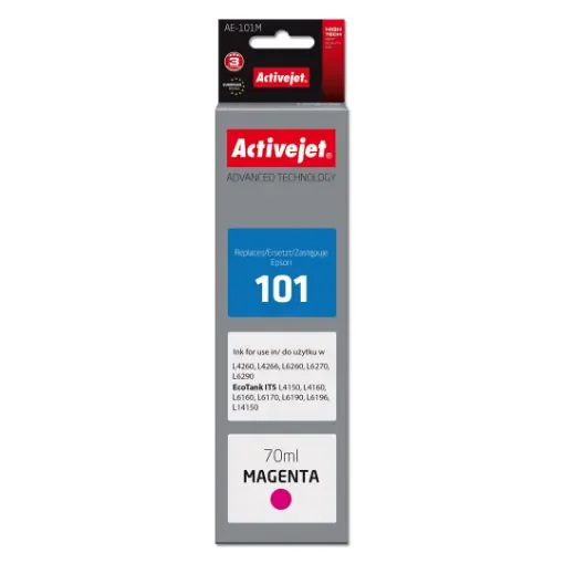 Activejet AE-101M Ink Cartridge (Replacement for Epson 101; Supreme; 70 Ml; Magenta) - AE-101M product image