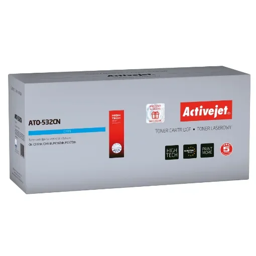 Activejet ATO-532CN Toner (Replacement for Oki 46490403; Supreme; 1500 Pages; Cyan) - ATO-532CN product image