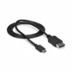 Startech.Com 3ft/1m Usb C To Displayport 1.2 Cable 4K 60Hz - Usb-C To Displayport Adapter Cable - HBR2 - Usb Type-C Dp Alt Mode To Dp Monitor Video Cable - Works W/ Thunderbolt 3 - Black - Cdp2dpmm1mb product image