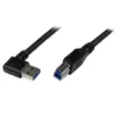 Startech.Com 1m Black Superspeed Usb 3.0 Cable - Right Angle a To B - M/M - Usb3sab1mra product image