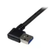 Startech.Com 1m Black Superspeed Usb 3.0 Cable - Right Angle a To B - M/M - Usb3sab1mra product image