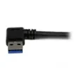 Startech.Com 1m Black Superspeed Usb 3.0 Cable - Right Angle a To B - M/M - Usb3sab1mra product image