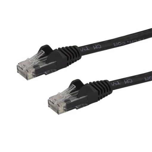 Startech.Com 3m CAT6 Ethernet Cable - Black Cat 6 Gigabit Ethernet Wire -650MHz 100W Poe RJ45 Utp Network/Patch Cord Snagless W/Strain Relief Fluke Tested/Wiring Is Ul Certified/Tia - N6patc3mbk product image