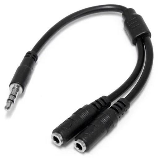 Startech.Com Slim Stereo Splitter Cable - 3.5mm Male To 2x 3.5mm Female - MUY1MFFS product image