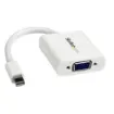 Startech.Com Mini Displayport To Vga Adapter - Active Mini Dp To Vga Converter - 1080p Video - Mdp or Thunderbolt 1/2 Mac/Pc To Vga Monitor/Projector/Display - Mdp 1.2 To Vga Dongle - White - MDP2VGAW product image