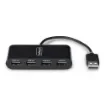 Startech.Com St4200mini2-Usb-Hub Interface Hub Usb 2.0 480 Mbit/S Black - St4200mini2-Usb-Hub product image