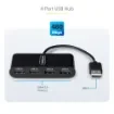 Startech.Com St4200mini2-Usb-Hub Interface Hub Usb 2.0 480 Mbit/S Black - St4200mini2-Usb-Hub product image