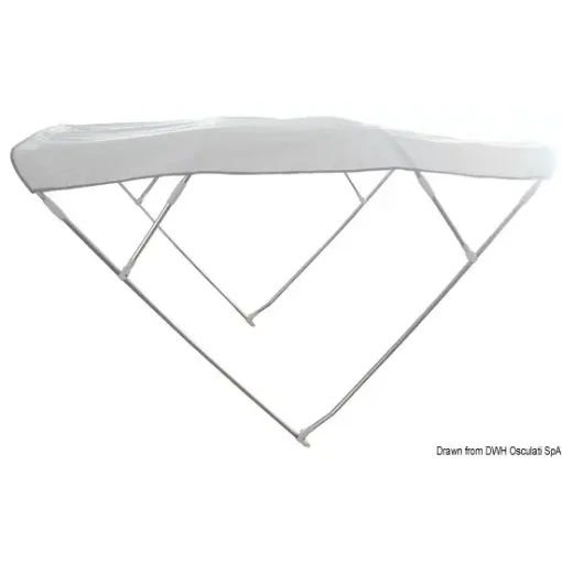 Navy Blue Bimini with 4 Arches Depth 205-215 Cm product image
