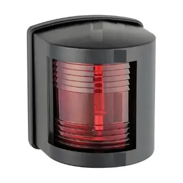Classic 12'' Port Navigation Light (Red) - 112.5° - Black Housing product image