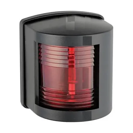 Classic 12'' Port Navigation Light (Red) - 112.5° - Black Housing product image