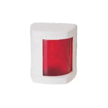 Classic 12" Port Navigation Light (Red) - 112.5° - White Housing product image