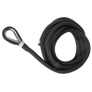 Black Soft Polyester Mooring Kit with Splice and Reinforced Stainless Steel Terminal product image