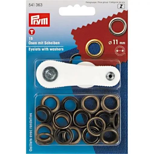 Pack of 15 Brass Eyelets 11 Mm product image