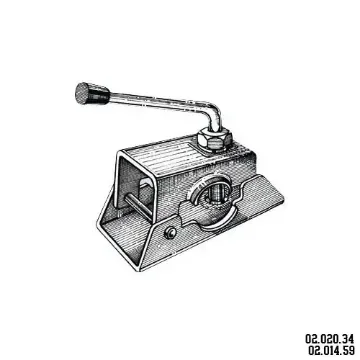 Adjustable Jockey Wheel Support Ø 48mm Tube product image
