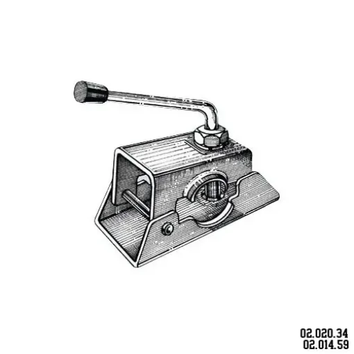 Adjustable Jockey Wheel Support Ø 48mm Tube product image