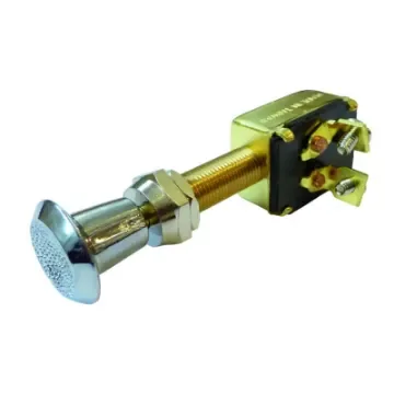 2 Terminal Switch Pull - 20A Switch with 2 Terminals - on (Pulled) / Off (Pushed). Thread Ø9.5 X 25mm product image