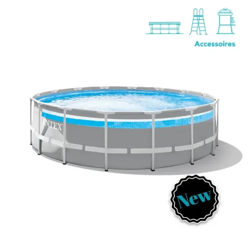 Intex Prism Frame Above Ground Pool with Clear Window Ø4.88 X h.1.22m product image