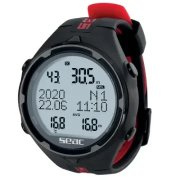 Seac Sub Action Hr Black/Red Dive Computer Watch product image