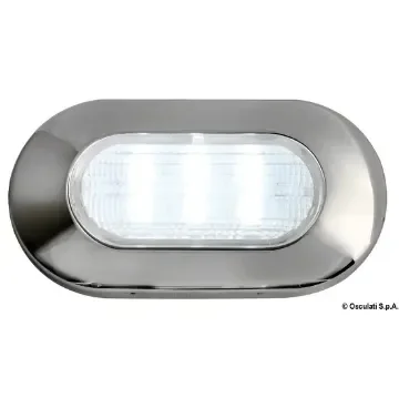 Oval Stainless Steel Courtoisies Light 6 Blue Leds product image