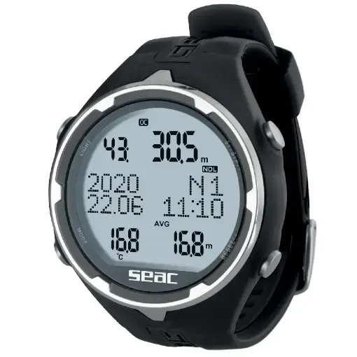 Black Action Dive Computer Watch - Seac product image