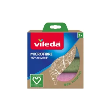 Pack of 3 100% Recycled Microfibre Cloths Vileda product image