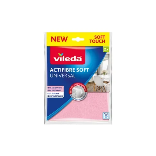 Pack of 2 Vileda Active Fibre Microfibre Cloths product image