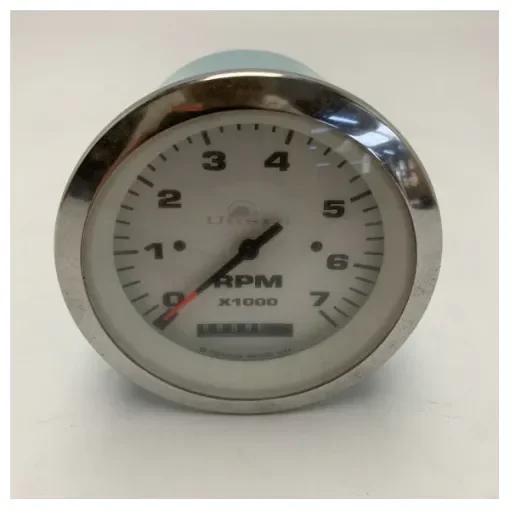 VDO Uttern Tachometer with engine hour indicator white 7000 RPM - 66975F product image