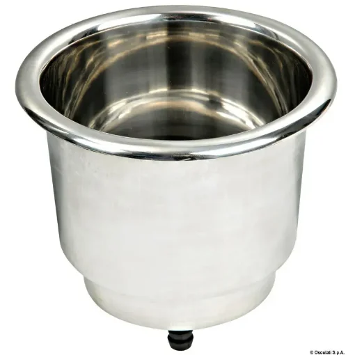 Stainless Steel Glass Holder with Drainage - Osculati product image