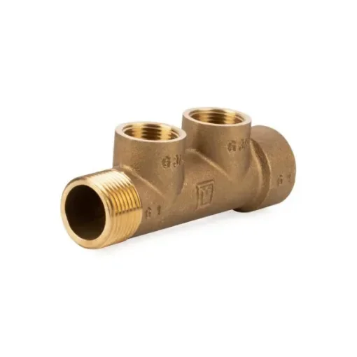 Vetus Brass Marine Manifold Distributor with 1x G1 Inlet and 2x G3/4 - MAN2G3/4 product image