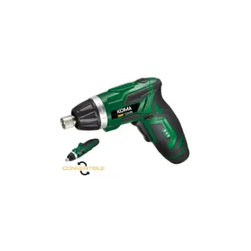 Koma Tools 3.6V Reversible Cordless Screwdriver with Two Positions - Charger Included product image