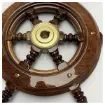 <p>Mahogany Wooden Boat Steering Wheel 430mm with Brass Hub 6 spoke</p> product image