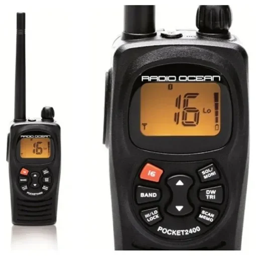 Radio Ocean Pocket 2400 Portable VHF Marine Radio - Reliable Waterproof Handheld product image