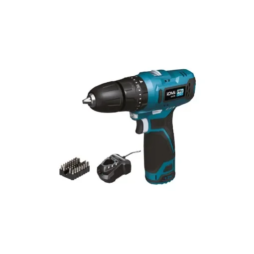 Koma Tools 12V Hammer Drill - 2.0Ah Battery - Charger - Accessories product image