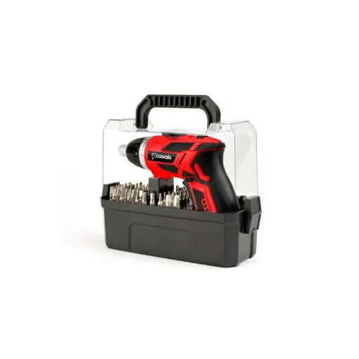 Casals Cordless Screwdriver - 3.6V - with Battery, Charger, Case and Accessories product image