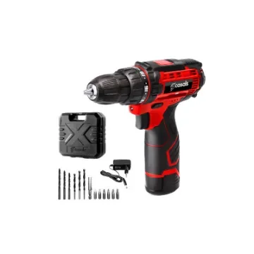 12V Casals Drill and Screwdriver - with Battery Charger and Accessory Case product image