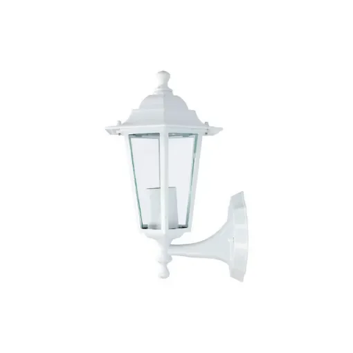 Zurich Outdoor Wall Light in Aluminium and Glass Edm - 60W - E27 - White - Bulb Not Included product image