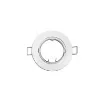 Edm Halogen Oscillating Metal Spot Ring - White - Diameter 8.4cm product image