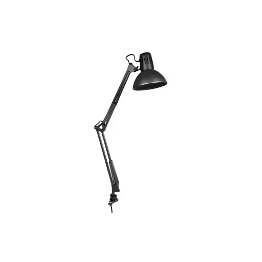 Edm Architect's Lamp with Clamp - 60W - E27 - Black product image