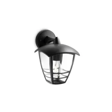 Creek Outdoor Wall Light Philips - 60W - E27 - Black - Bulb Not Included product image