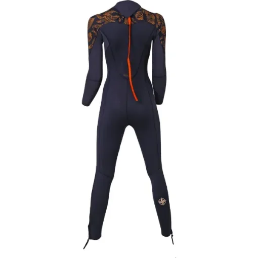 Women's Full Wetsuit Long Coast Double Zip 4/3 Mm Leaf Palm Ocean Step product image