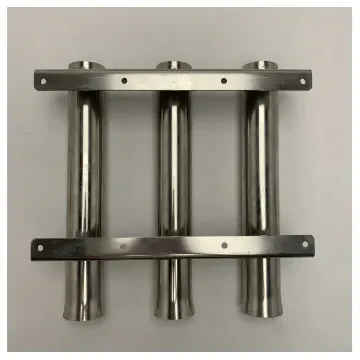 Nautinox Marine Stainless Steel Fishing Rod Holder 3 Tubes - 2166 product image