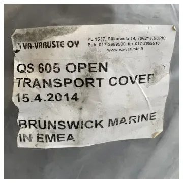 Quicksilver 605 Open transport full boat cockpit cover grey - 2119196 product image