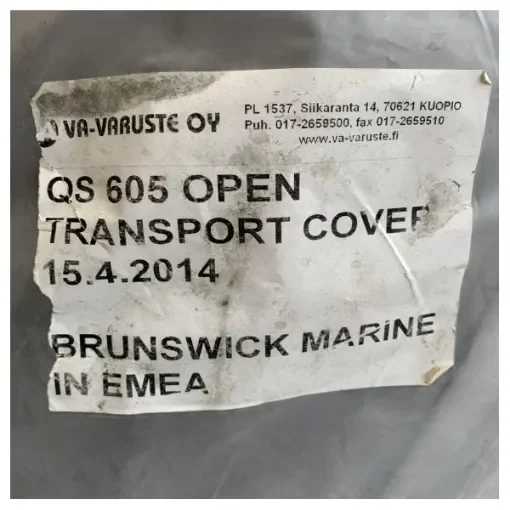 Quicksilver 605 Open transport full boat cockpit cover grey - 2119196 product image