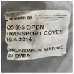 Quicksilver 605 Open transport full boat cockpit cover grey - 2119196 product image